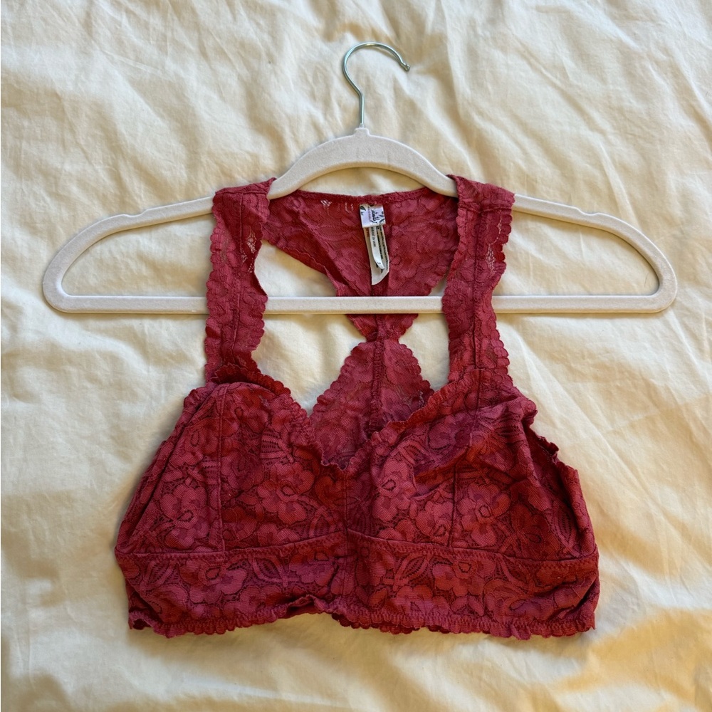 Free People Lace Racerback Bralette